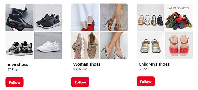 Use Pinterest Boards