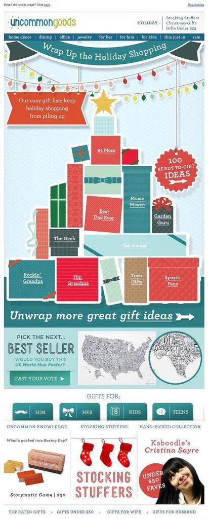 Holiday Email Campaigns - perfect gift