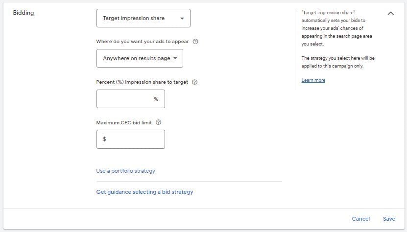 Targeting your impressions