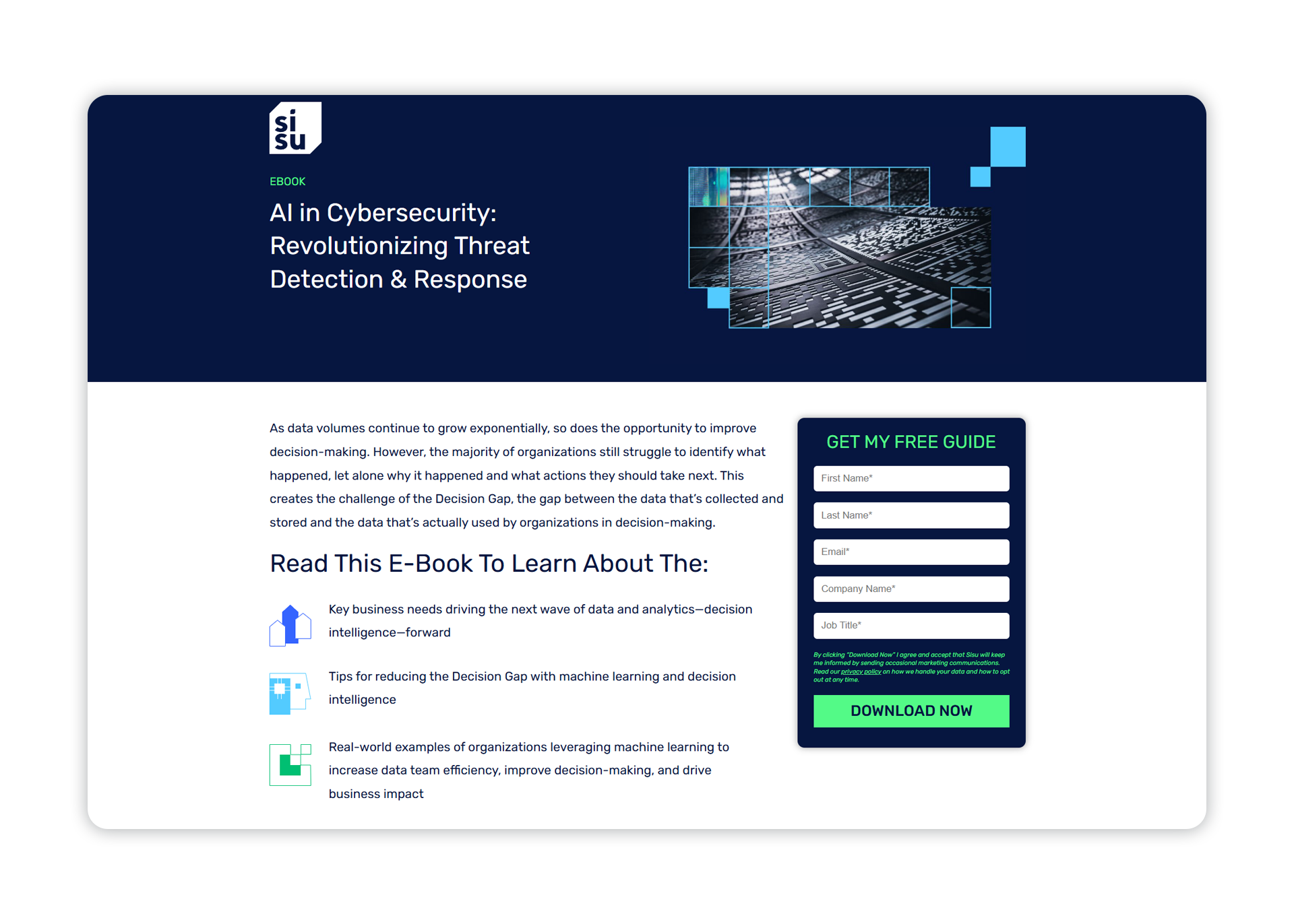 Cybersecurity Landing Page