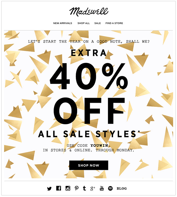 Holiday Email Campaigns - Christmas holiday promotion