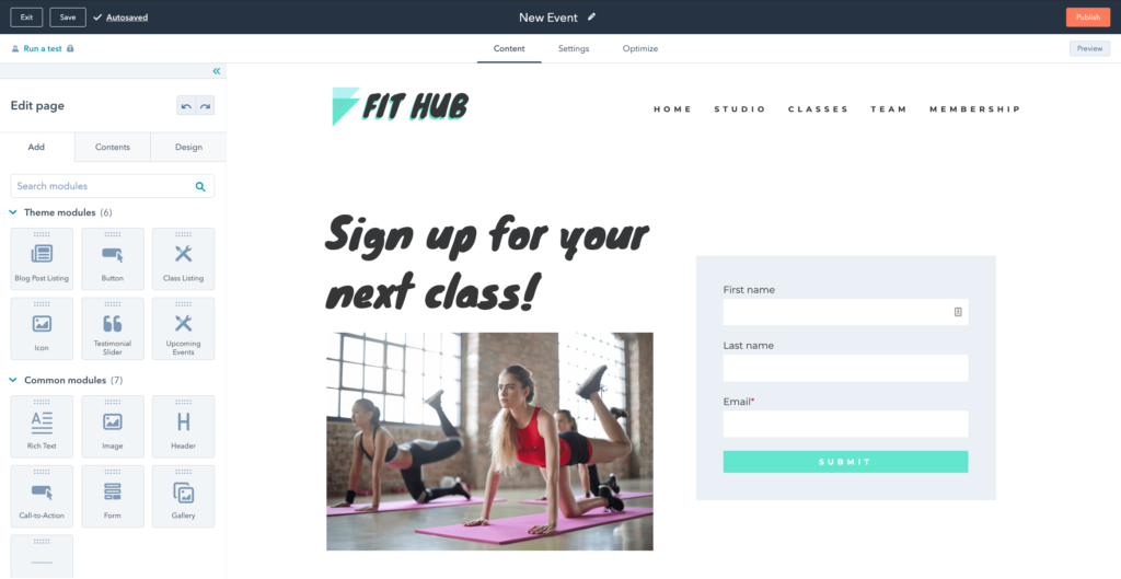 Landing Page Builders - HubSpot