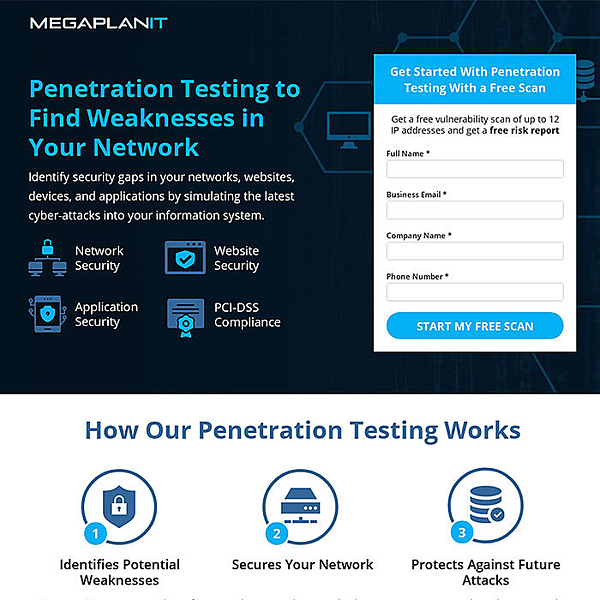 MegaplanIT — SaaS Landing Page Example