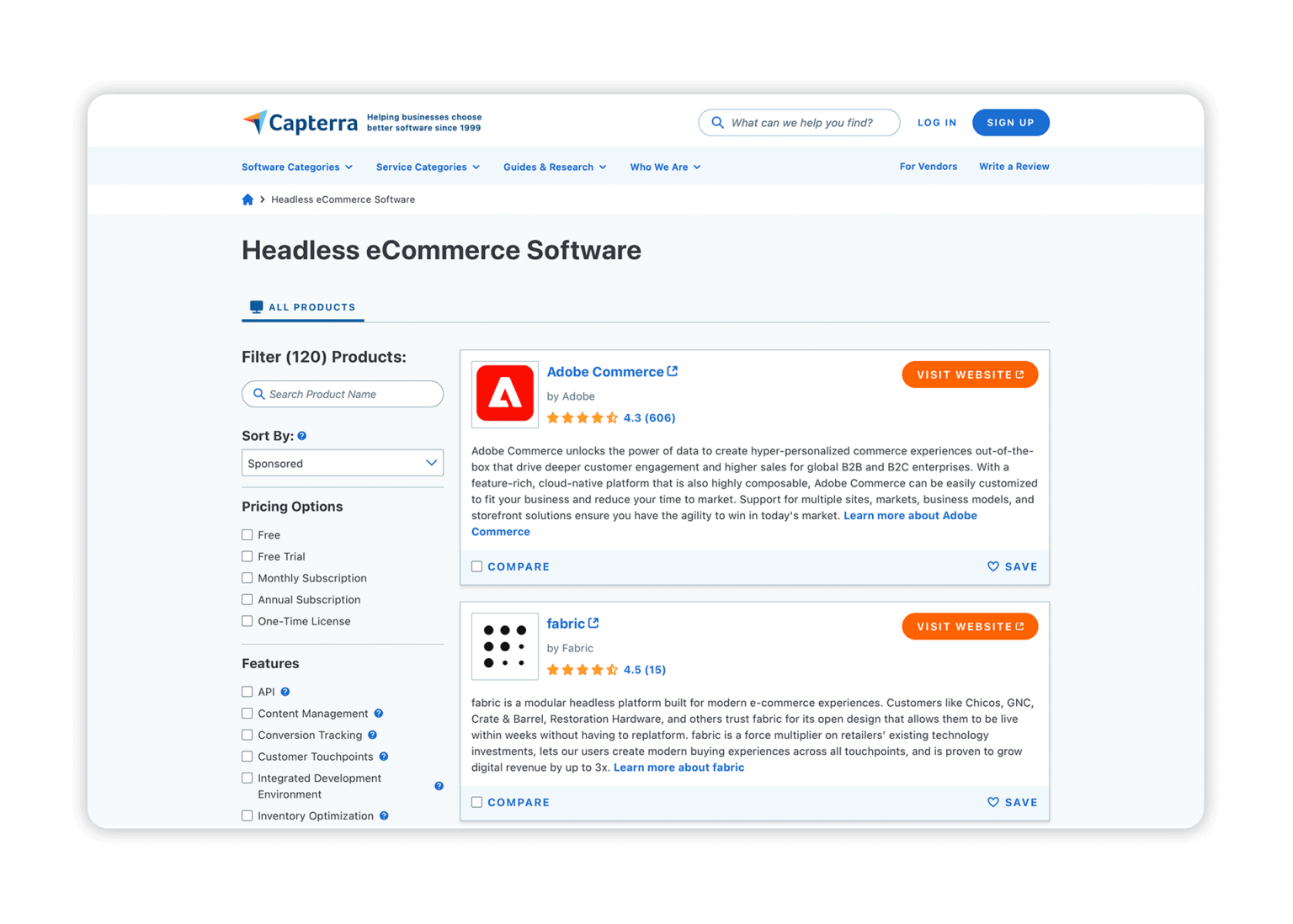 Review Site Placements