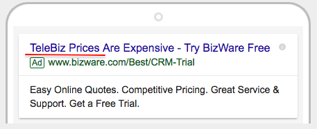 SaaS AdWords Campaign - Target Competitor Keywords