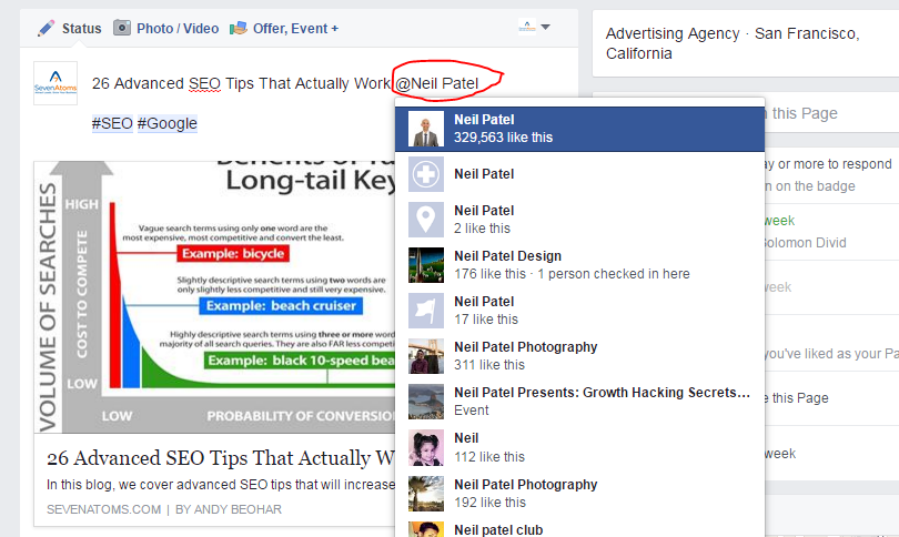 Create compelling posts using your hashtags